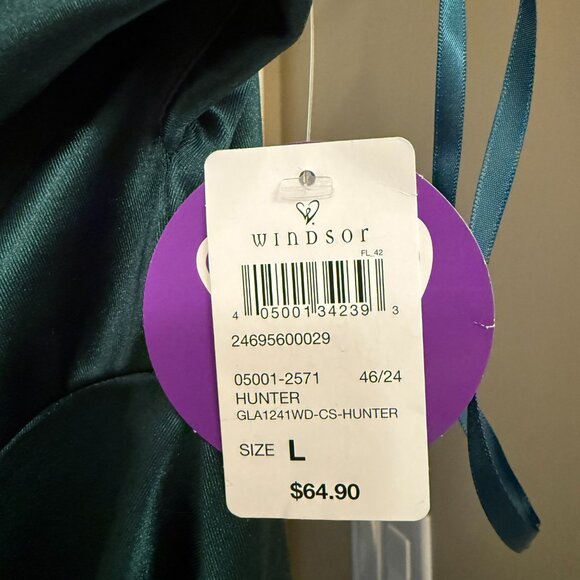 Windsor, Size Large, Hunter Green Mid length dress - Picture 4 of 6